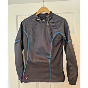 Freeze Out Thermal Protection Motorcycle Pullover Women’s Size Small Black/Blue